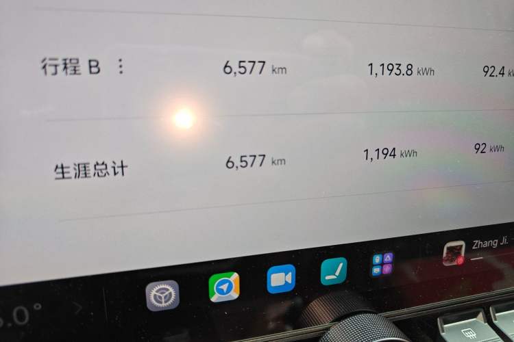Used Xiaomi Auto SU7 2024 Rear-Drive Long-Range Intelligent Driving Version Odometer Close Up
