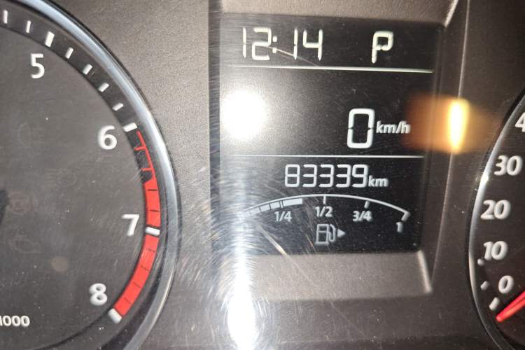 Used Volkswagen Polo 2014 1.4L Automatic Comfort Edition Odometer Close Up