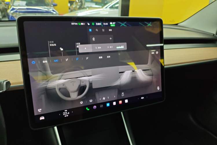 Used Tesla Model 3 2019 Long-Range Rear-Wheel-Drive Version Audio And AC Panel