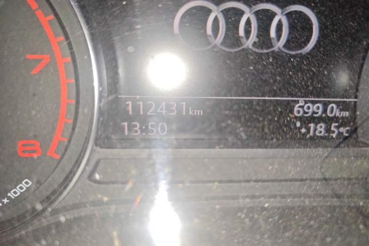 Used Audi A4L 2017 40 TFSI Fashion Model Odometer Close Up