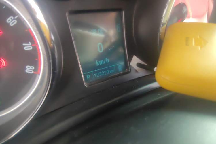 Used Buick Regal 2015 1.6T Leading Technology Model Odometer Close Up