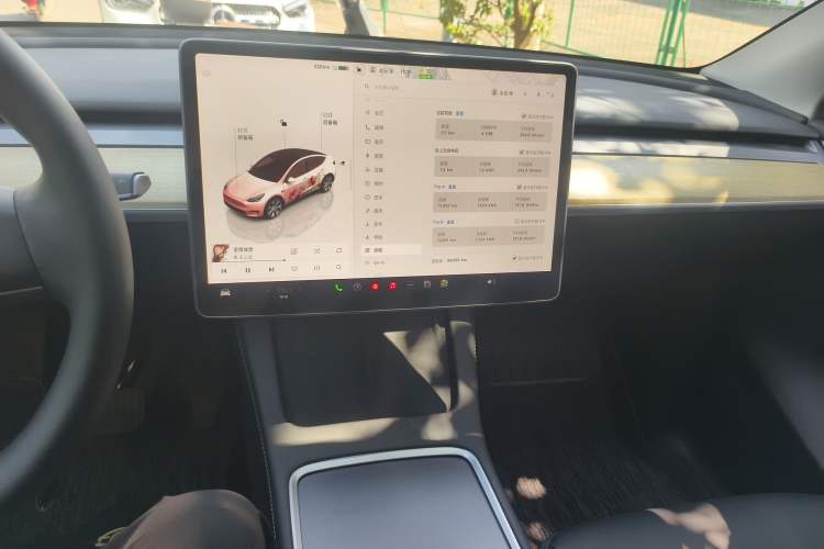 Used Tesla Model Y 2022 Revised Version Rear-Wheel Drive Audio And AC Panel