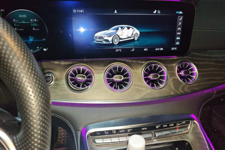 Used Mercedes-Benz AMG GT 2019 AMG GT 50 four-door sports car Audio And AC Panel