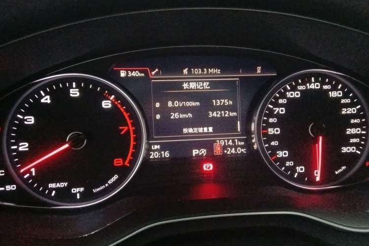 Used Audi A4L 2018 30th Anniversary Edition 30 TFSI Ambition Model Odometer Close Up