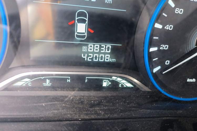 Used GAC Trumpchi GS4 2019 270T Manual Two-Wheel-Drive Elite Edition Odometer Close Up