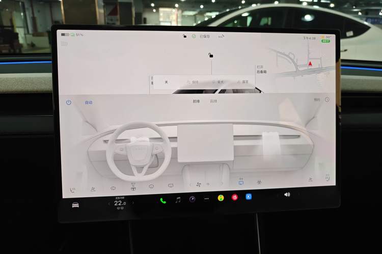 Used Tesla Model Y 2026 Model Long-Range Rear-Wheel-Drive Version Audio And AC Panel