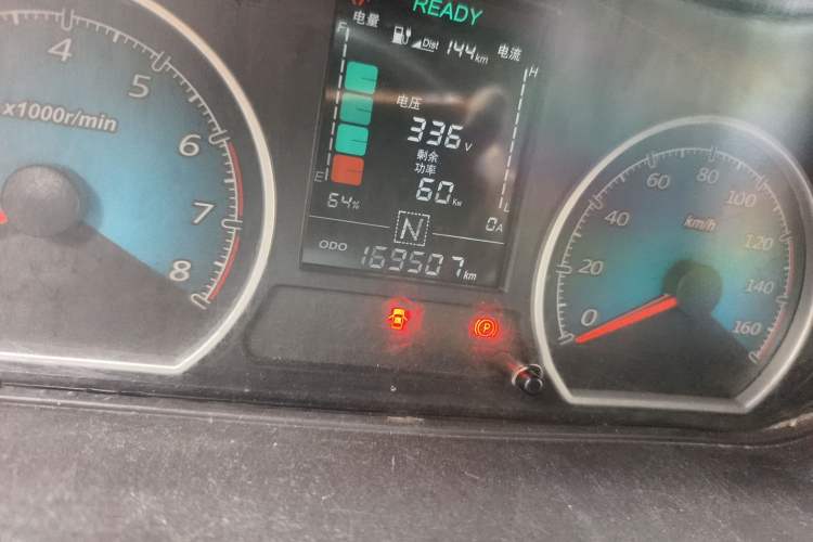 Used Wuling Electric Truck 2022 Affordable Model Anchi with 35.904 kWh Odometer Close Up