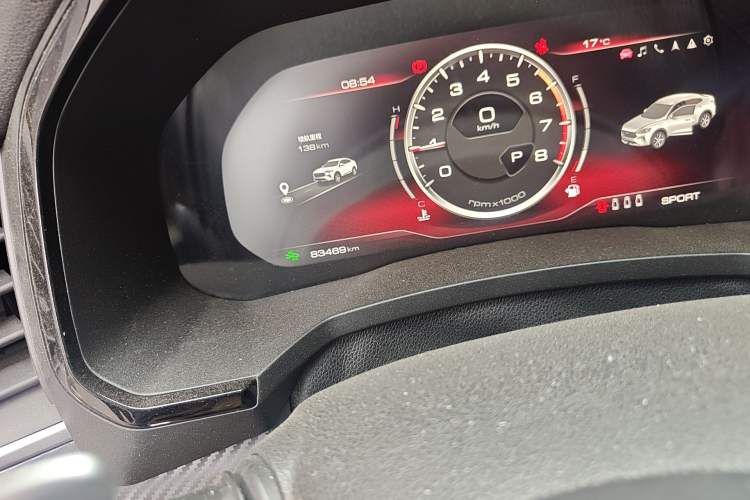 Used Haval F7x 2019 1.5T Two-Wheel Drive Intelligent Technology Edition Odometer Close Up