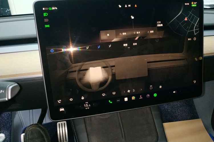 Used Tesla Model Y 2021 Performance High-Performance All-Wheel-Drive Version Audio And AC Panel