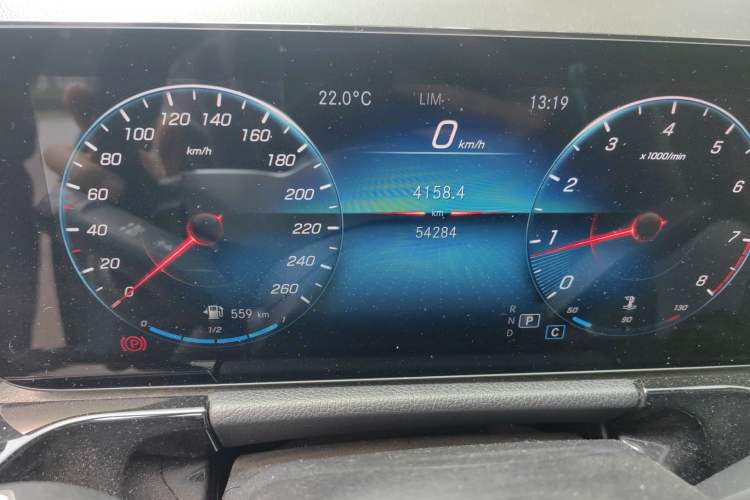 Used Mercedes-Benz B-Class 2021 B 200 Fashion Model Odometer Close Up