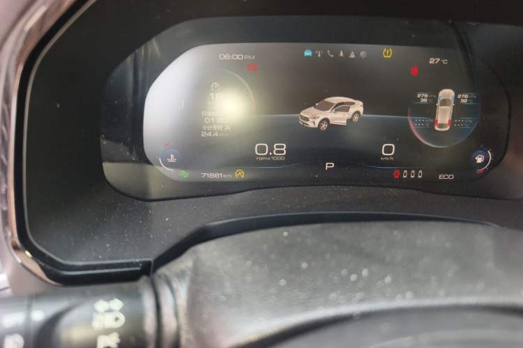 Used Haval F7x 2019 1.5T Two-Wheel Drive Intelligent Technology Edition Odometer Close Up