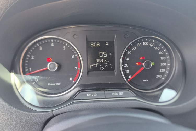 Used Volkswagen Polo 2014 1.4L Automatic Comfort Edition Odometer Close Up