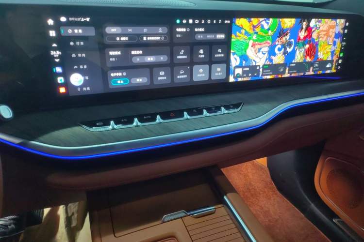 Used Wey Lanshan 2023 Four-Wheel Drive Ultra-Long Range Version Audio And AC Panel