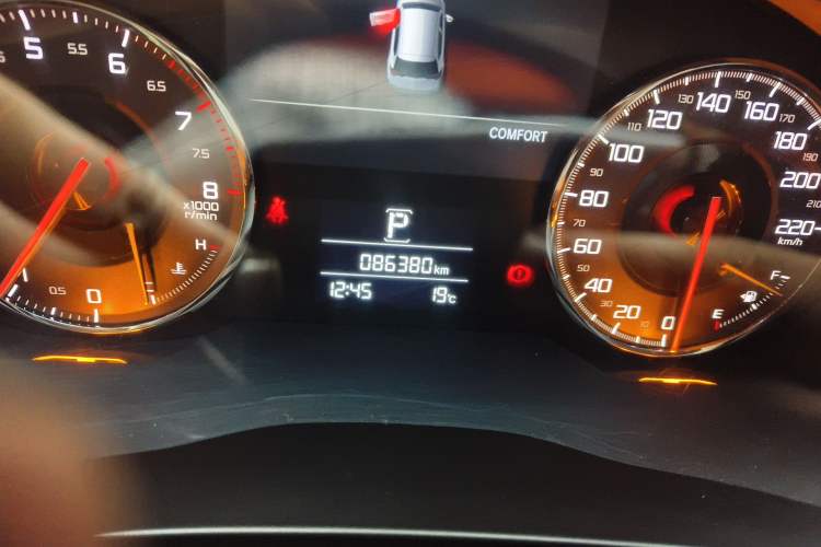 Used Acura CDX 2019 1.5T Two-Wheel Drive Comfort Edition Odometer Close Up