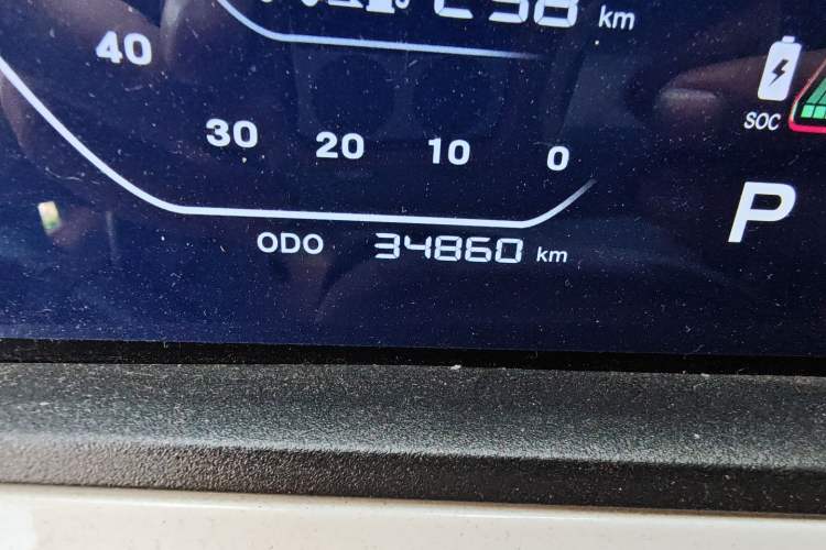Used CHANGAN Benni E-Star 2020 Heartbeat Edition NMC Lithium Odometer Close Up