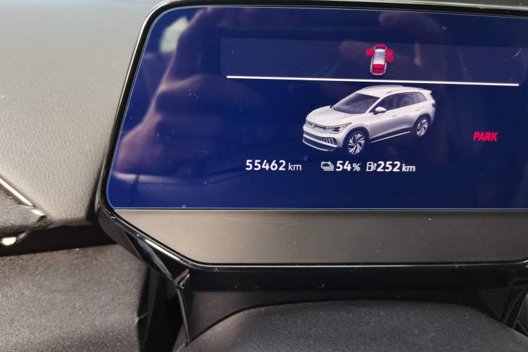 Used Volkswagen ID.6 X 2021 Pro Smart Long-Range Edition Odometer Close Up
