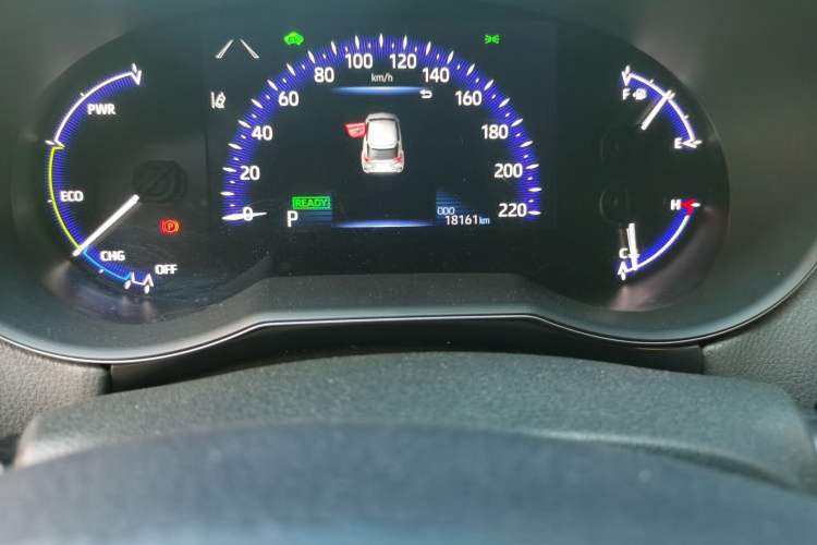 Used Toyota C-HR 2021 Dual-Motor 2.0L E-CVT Comfort Edition Odometer Close Up