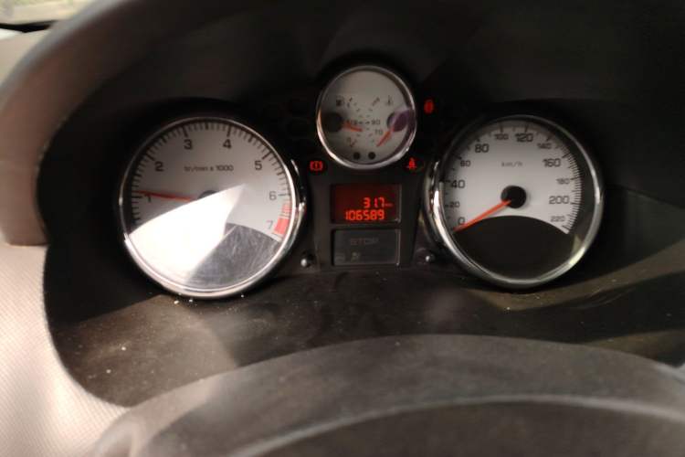 Used Peugeot 207 2011 Hatchback 1.4L Manual Yule Edition Odometer Close Up