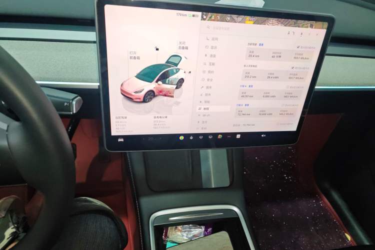 Used Tesla Model Y 2023 Rear-Wheel-Drive Version Audio And AC Panel