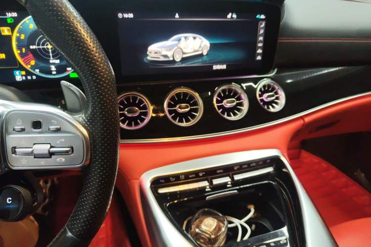 Used Mercedes-Benz AMG GT 2019 AMG GT 50 four-door sports car Audio And AC Panel