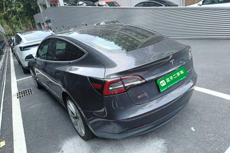 Used Tesla Model 3 2019 Standard Range Rear-Drive Upgraded Version Rear Left 45 Deg