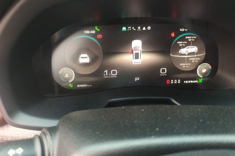 Used Wey VV7 2020 2.0T Flagship Edition Odometer Close Up