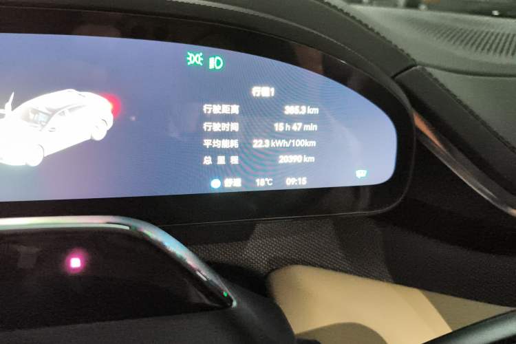 Used Zeekr 001 2024 YOU Edition 100 kWh All-Wheel Drive Odometer Close Up