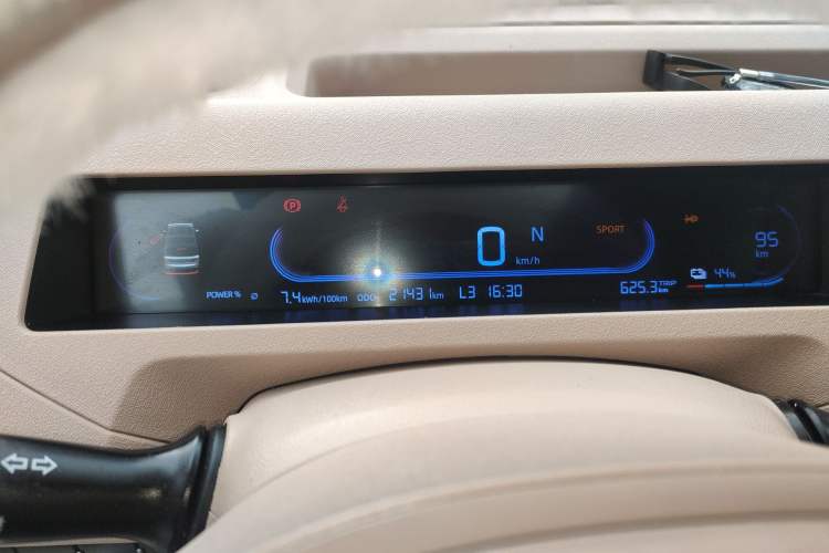 Used Geely Galaxy Panda 2024 Panda Mini 200km Endurance Bear Odometer Close Up