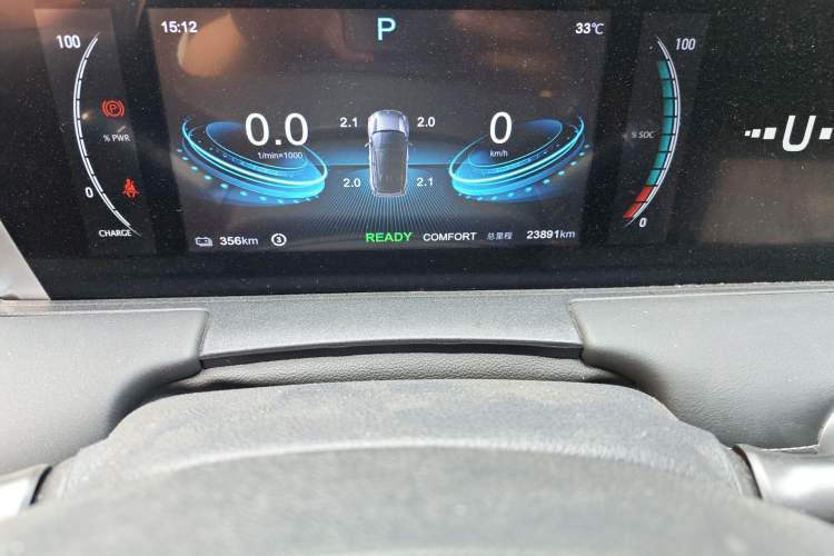 Used NETA U 2022 Zhi 400 Lithium Iron Phosphate Odometer Close Up