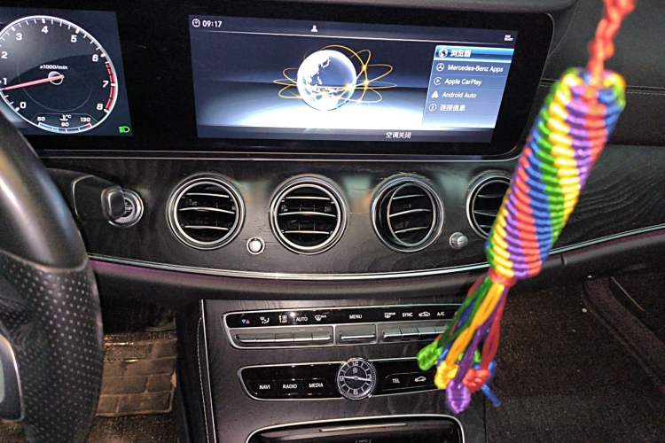 Used Mercedes-Benz E-Class 2017 E 300 L Sporty and Stylish Model Audio And AC Panel