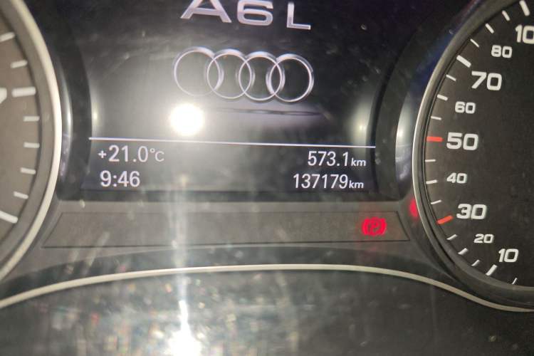 Used Audi A6L 2017 TFSI Technology Edition Odometer Close Up