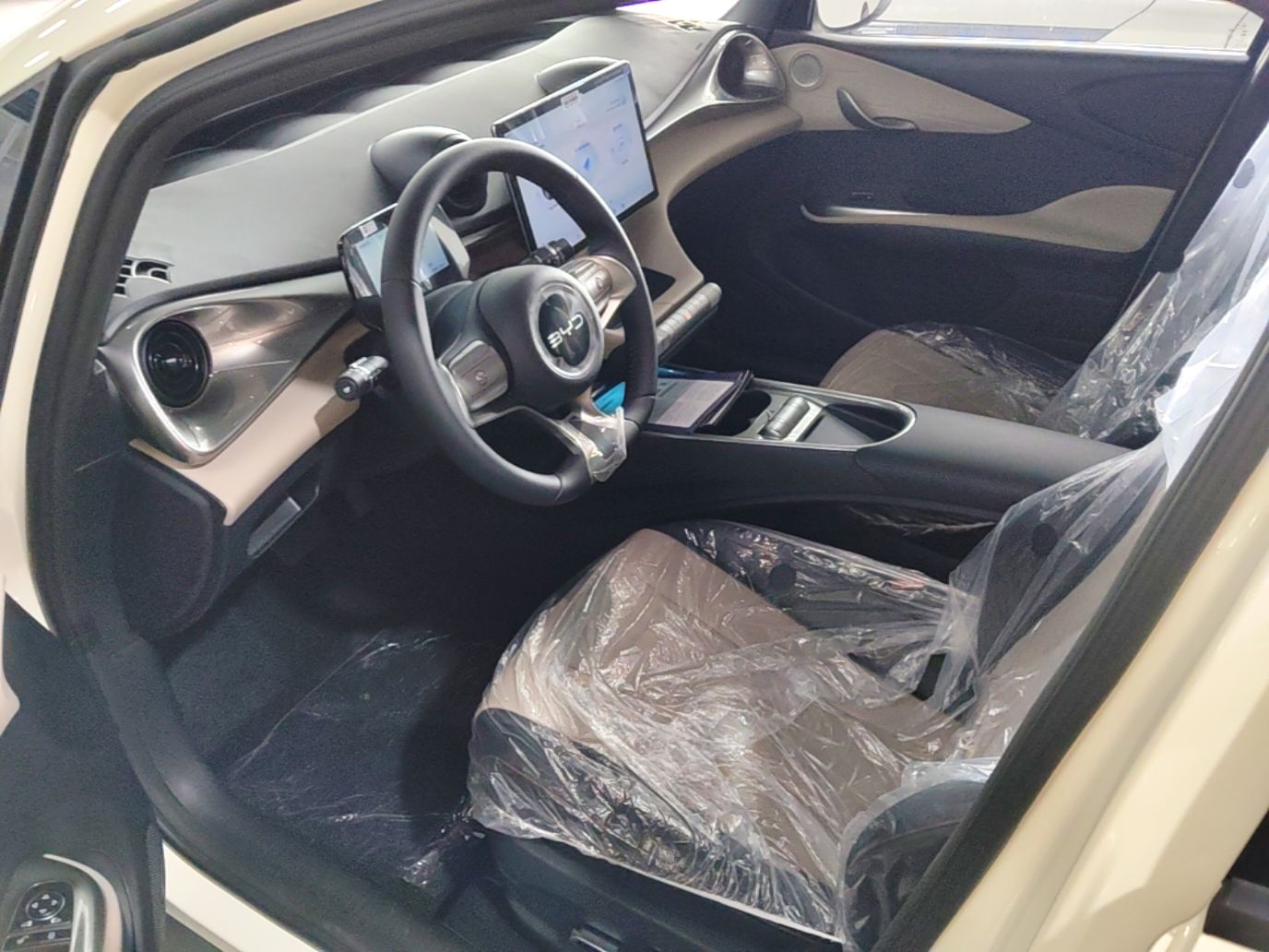 Vordere Reihe im Auto