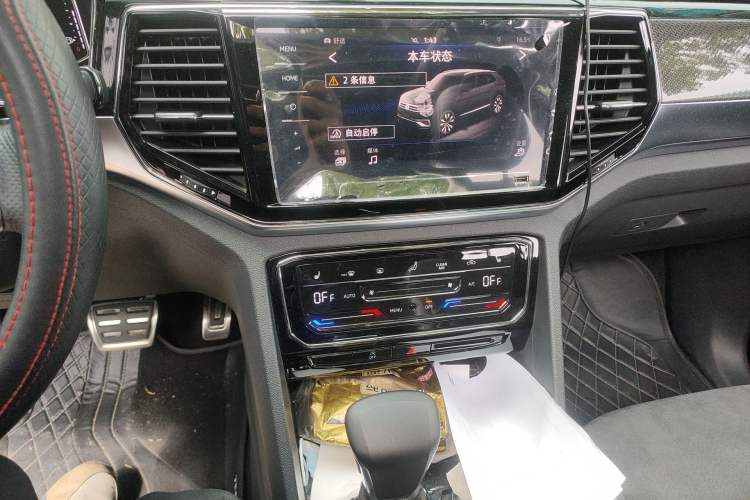 Used Volkswagen Teramont X 2019 380TSI Four-Wheel Drive Prestige Luxury Edition Audio And AC Panel