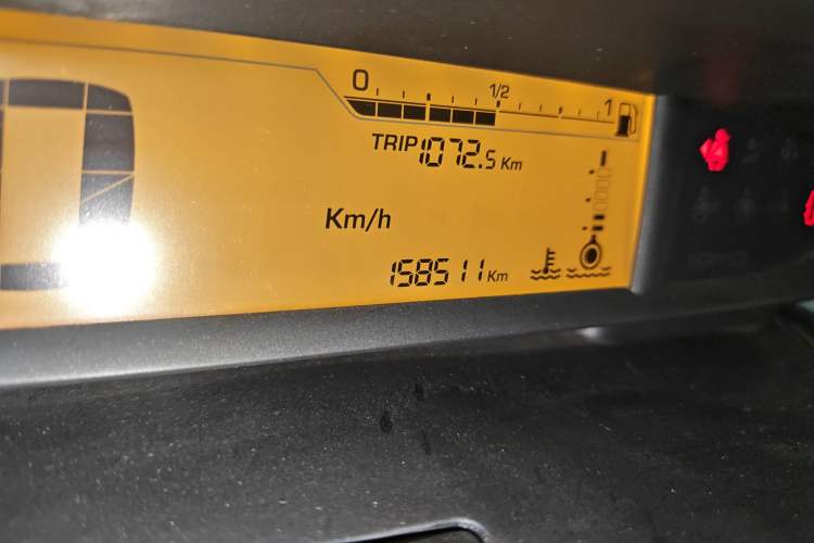 Used Citroen C-Quatre 2011 Sedan 1.6L Manual Fashion Edition Odometer Close Up