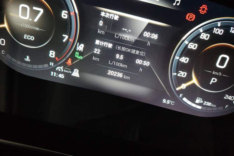 Used GAC Trumpchi GS4 PLUS 2023 390T Automatic Nebula Edition Odometer Close Up