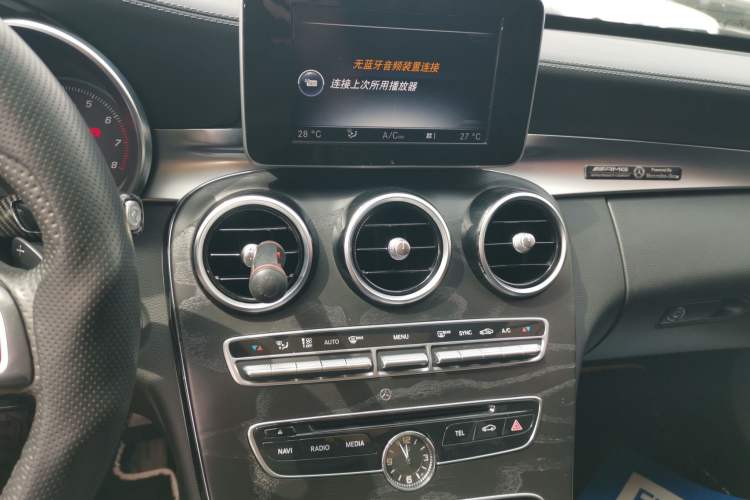 Used Mercedes-Benz C-Class 2015 C 200 L 4MATIC Sport Edition Audio And AC Panel