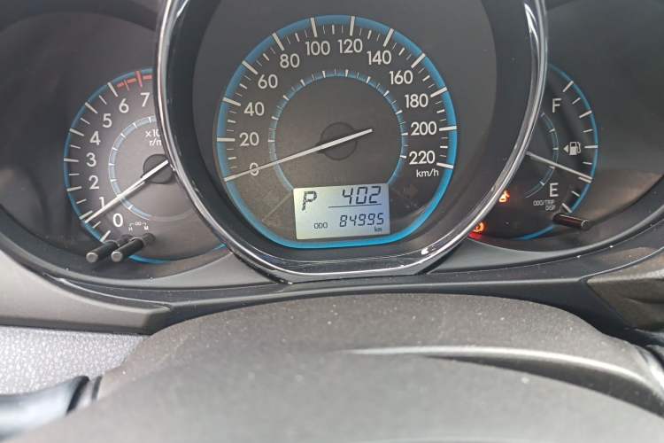 Used Toyota Vios 2016 1.5L Automatic ZhiZhen Xingyao Edition Odometer Close Up