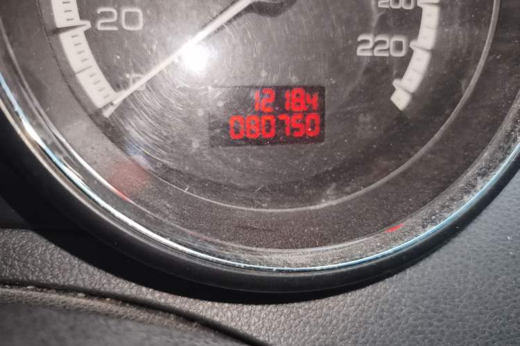 Used Peugeot 408 2011 1.6L Manual Luxury Edition Odometer Close Up