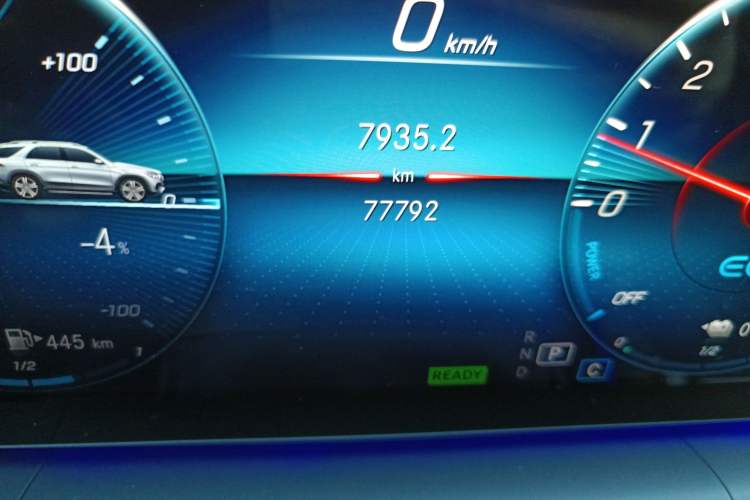 Used Mercedes-Benz GLE New Energy 2021 GLE 350 e 4MATIC Premium Edition Odometer Close Up