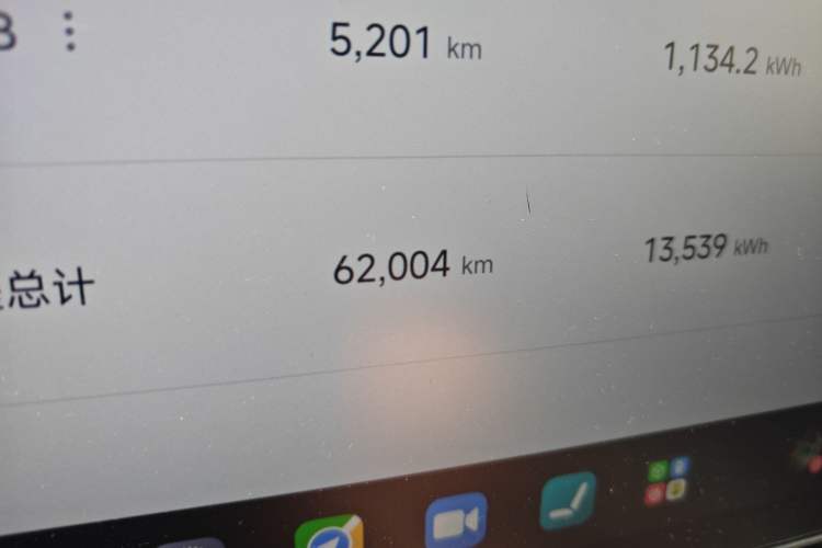 Used Xiaomi Auto SU7 2024 Four-Wheel Drive Ultra-Long Range Advanced Intelligent Driving Max Edition Odometer Close Up