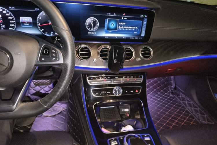 Used Mercedes-Benz E-Class 2017 E 300 L Sporty and Stylish Model Audio And AC Panel