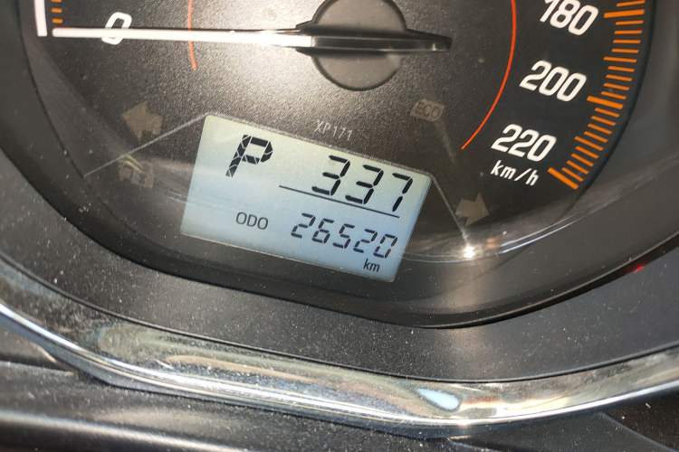 Used Toyota YARiS L Zhi Xuan 2020 1.5L CVT Luxury Edition Odometer Close Up