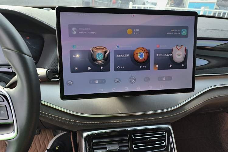 Used BYD Tang New Energy 2023 DM-i Champion Edition 112KM Prestige Model Audio And AC Panel