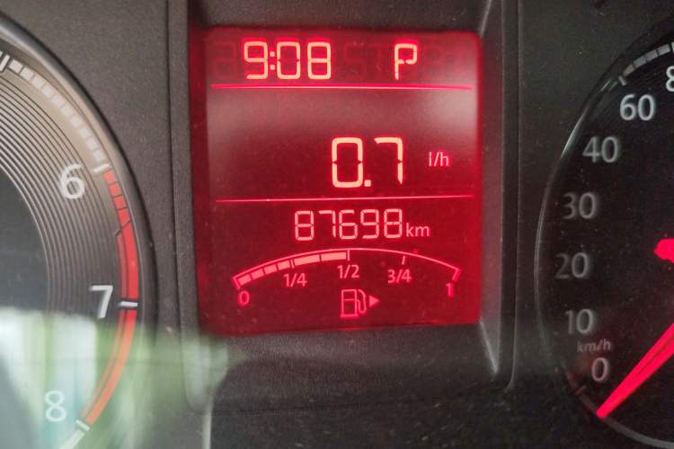 Used Volkswagen Jetta 2017 1.5L Automatic Comfort Model Odometer Close Up