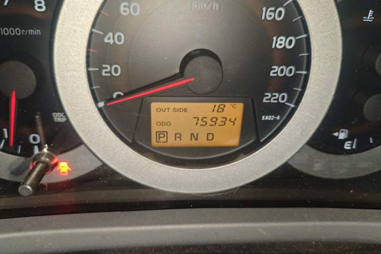 Used Toyota RAV4 2009 2.4L Automatic Luxury Edition Odometer Close Up