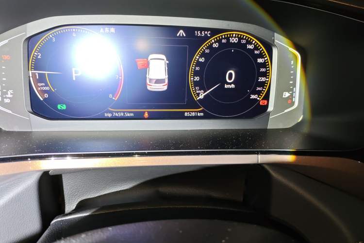 Used Volkswagen Tharu 2019 280TSI Two-Wheel Drive Flagship Version China VI Standard Odometer Close Up