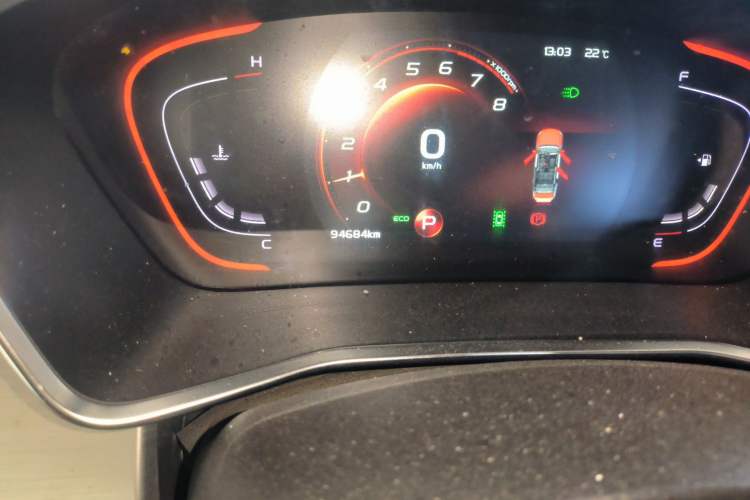 Used Geely Auto Coolray 2019 Sport Version 260T DCT Battle China VI Standard Odometer Close Up