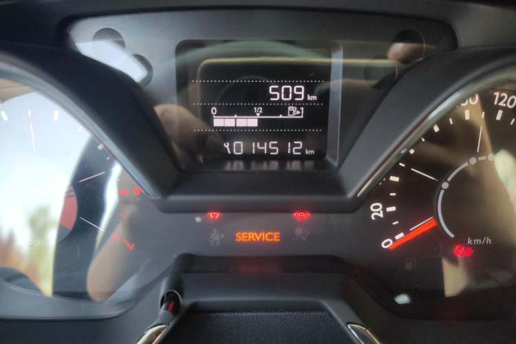 Used Citroen C4 Sega 2016 1.6L Manual Luxury Model Odometer Close Up