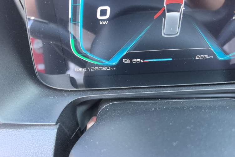 Used BYD e2 2019 Long-Range Version Yao·Luxury Trim Odometer Close Up