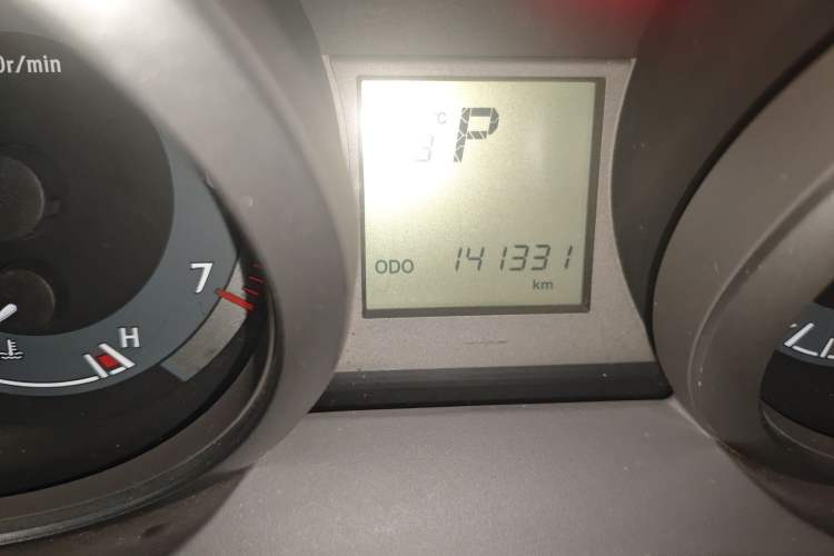Used Toyota Prado  Odometer Close Up